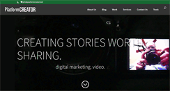 Desktop Screenshot of platformcreator.com
